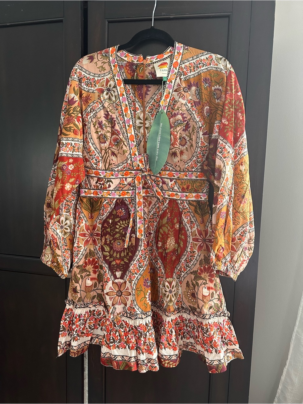 FARM Rio Multicolor Romantic Floral Mini Dress